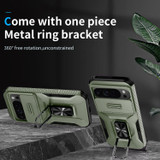 For Google Pixel 9 Pro XL Sliding Camshield Holder Phone Case, Alpine Green | iCoverLover.com.au