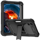 For iPad mini 7 Case,Silicone + PC Shockproof Protective Case, Holder, Black | iPad mini Cases | iCoverLover.com.au