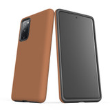Samsung Galaxy S20 FE Case Protective Cover, Brown | iCoverLover.com.au | Phone Cases