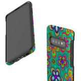 For Samsung Galaxy S10 Case Tough Protective Cover Retro Floral
