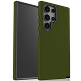 Army Green Tough Protective Cover for Galaxy S25 Ultra, S25+ Plus, S25 | Rugged & Ready