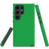 Green Tough Protective Cover for Galaxy S25 Ultra, S25+ Plus, S25 | Vibrant Protection