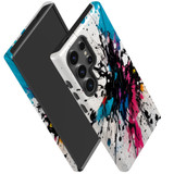 Dark Splatter Tough Protective Cover for Galaxy S25 Ultra, S25+ Plus, S25 | Artistic Durability