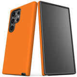 Orange Tough Protective Cover for Galaxy S25 Ultra, S25+ Plus, S25 | Citrus Stronghold