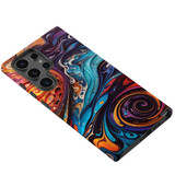 Swirling Paint Protective Case for Galaxy S25 Ultra, S25+ Plus, S25 | Artistic Defense