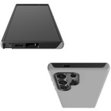 Grey Tough Protective Cover for Galaxy S25 Ultra, S25+ Plus, S25 | Understated & Tough