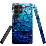 Blue Mirror Tough Protective Cover for Galaxy S25 Ultra, S25+ Plus, S25 | Reflective Safeguard
