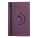 For iPad Air 13-inch (M3) Case, Rotatable Folio PU Leather Lychee Cover, Stand, Purple | iCoverLover.com.au