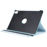 For iPad Air 13-inch (M3) Case, Rotatable Folio PU Leather Lychee Cover, Stand, Sky Blue | iCoverLover.com.au