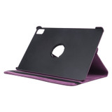 For iPad Air 11-inch (M3) Case, Rotatable Folio PU Leather Lychee Cover, Stand, Purple | iCoverLover.com.au