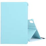 For iPad Air 11-inch (M3) Case, Rotatable Folio PU Leather Lychee Cover, Stand, Sky Blue | iCoverLover.com.au