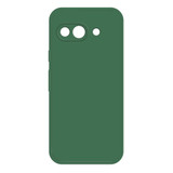 For Google Pixel 9a Case, Liquid Silicone Flannel Lined Back Cover, Dark Green | iCoverLover.com.au