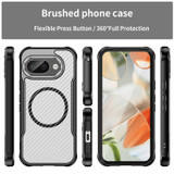 For Google Pixel 9a Case, Carbon Textured MagSafe Compatible Cover, Black | iCoverLover.com.au