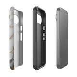 For Google Pixel 9 Case Tough Protective Cover, Gold White Marble Engrave | Protective Covers | iCoverLover Australia