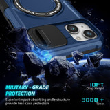 For iPhone 15 Case, MagSafe Compatible, Sliding Cam Shield & Holder, Protective Cover, Royal Blue | iCoverLover Australia