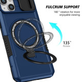 For iPhone 15 Case, MagSafe Compatible, Sliding Cam Shield & Holder, Protective Cover, Royal Blue | iCoverLover Australia