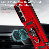 For Samsung Galaxy S23 Case, Protective Cover, Camera Shield, Magnetic Holder, Red | Armour Cases | iCoverLover.com.au