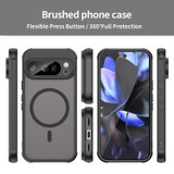 For Google Pixel 10 Pro Frosted MagSafe Compatible Case, Anti-Fingerprint & Shockproof Protection, Black | iCoverLover.com.au