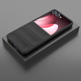 For Samsung Galaxy Z Flip7 Slim Wavy Shield Case, Full Hinge & Drop Protection, Black | iCoverLover Australia
