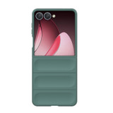 For Samsung Galaxy Z Flip7 Slim Wavy Shield Case, Full Hinge & Drop Protection, Dark Green | iCoverLover Australia