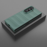 For Samsung Galaxy Z Fold7 Slim Wavy Shield Case, Full Hinge & Drop Protection, Dark Green | iCoverLover Australia