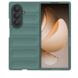 For Samsung Galaxy Z Fold7 Slim Wavy Shield Case, Full Hinge & Drop Protection, Dark Green | iCoverLover Australia