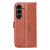 For Samsung Galaxy S25 FE PU Leather Wallet Case | Stylish Protection with Stand & Card Holder, Brown | iCoverLover Australia