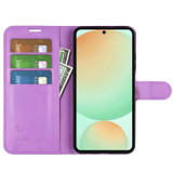 For Samsung Galaxy S25 FE PU Leather Wallet Case | Stylish Protection with Stand & Card Holder, Purple | iCoverLover Australia