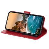 For iPhone Air Wallet Case - Protective Embossed Floral PU Leather Cover, Red | iCoverLover.com.au
