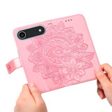 For iPhone Air Wallet Case - Protective Embossed Floral PU Leather Cover, Rose Gold | iCoverLover.com.au