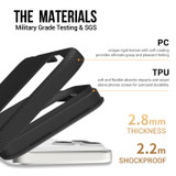 iPhone 17 Pro Max, 17 Pro, 17, 17 Air Tough Black Case Compatible with Magsafe + 2X Screen + 2X Lens Protectors