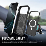iPhone 17 Pro Max, 17 Pro, 17, 17 Air Tough Black Case Compatible with Magsafe + 2X Screen + 2X Lens Protectors