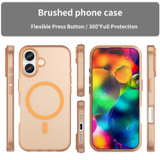For iPhone 17 MagSafe Compatible Case - Frosted Finish, Protective Cover, Orange | iCoverLover.com.au