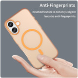 For iPhone 17 MagSafe Compatible Case - Frosted Finish, Protective Cover, Orange | iCoverLover.com.au