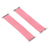 For Apple Watch Ultra 3, 49-mm Case, Nylon Woven Watchband Size Large, Pink | iCoverLover.com.au