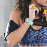For Apple Watch Ultra 3, 49-mm Case, Pin Buckle Silicone Watch Strap, Mint Green | iCoverLover.com.au