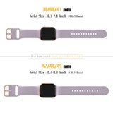 For Apple Watch Ultra 3, 49-mm Case, Pin Buckle Silicone Watch Strap, Baby Purple | iCoverLover.com.au