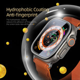 For Apple Watch Ultra 3, 49-mm Case , 2 in 1 Aluminum Alloy Frame with 9H Tempered Glass Screen Protector, Black | iCoverLover.com.au