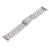 For Apple Watch Series 11, 42-mm Case, Butterfly Stainless Steel Watch Band, Silver | iCoverLover.com.au