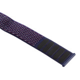 For Apple Watch SE (3rd Gen), 44-mm Case, Simple Nylon Sports Watch Strap, Touch Fastener, Dark Purple | iCoverLover.com.au
