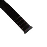 For Apple Watch Series 11, 42-mm Case, Simple Nylon Sports Watch Strap, Touch Fastener, Nightfall Black | iCoverLover.com.au