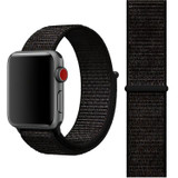 For Apple Watch SE (3rd Gen), 40-mm Case, Simple Nylon Sports Watch Strap, Touch Fastener, Nightfall Black | iCoverLover.com.au
