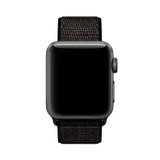 For Apple Watch SE (3rd Gen), 40-mm Case, Simple Nylon Sports Watch Strap, Touch Fastener, Nightfall Black | iCoverLover.com.au