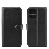For iPhone 12 Pro Max Lychee Texture Folio PU Protective Case , Holder & Card Slots & Wallet, Black | iCoverLover Australia