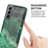 For Samsung Galaxy S21 Case, TPU Glossy Marble Pattern Protective Cover, White | iCoverLover.com.au | Phone Cases