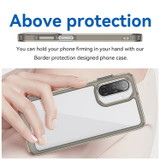 For Samsung Galaxy A17 Case - Durable Acrylic + TPU, Scratch-Resistant, Easy-Access Cover, Clear Grey | iCoverLover Australia