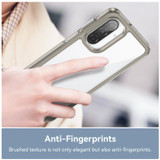 For Samsung Galaxy A17 Case - Durable Acrylic + TPU, Scratch-Resistant, Easy-Access Cover, Clear Grey | iCoverLover Australia