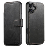 iPhone 17 Leather Flip Wallet Case with Stand - Compatible with MagSafe Black