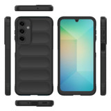 For Samsung Galaxy A16 5G & 4G Case - Wavy Shield, Durable TPU + Flannel Protective Cover, Black | iCoverLover.com.au