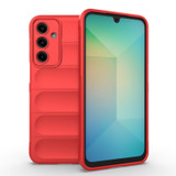 For Samsung Galaxy A16 5G & 4G Case - Wavy Shield, Durable TPU + Flannel Protective Cover, Red | iCoverLover.com.au